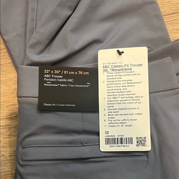 Lululemon Athletica Classic-Fit Blue Pants - Picture 1 of 3